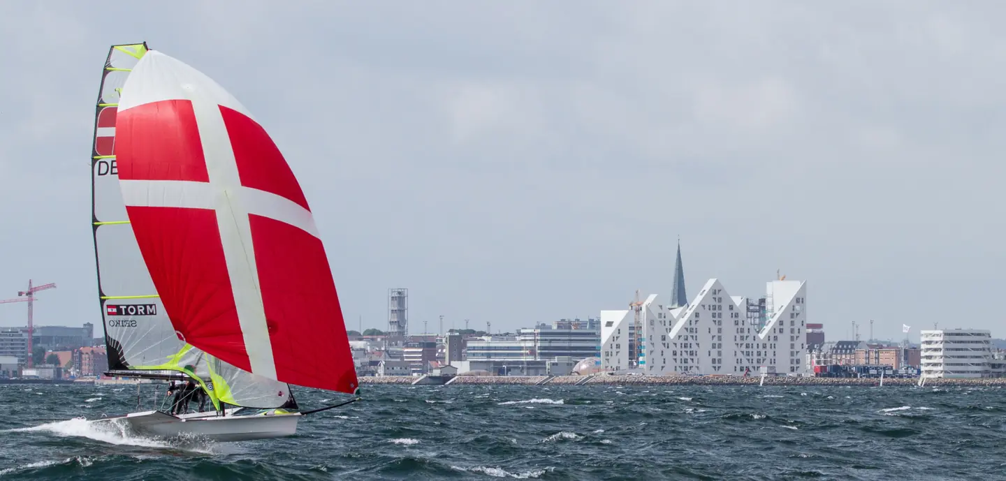 Aarhus Bay, 2014, Isbjerget in the background