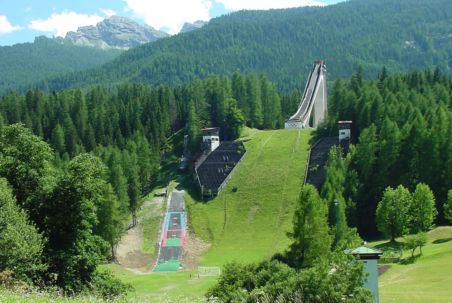 in Cortina d'Ampezzo (Trampolino Olimpico Italia). Site of the Nordic Ski Jumping competitions during the 1956 Winter Olympics (NH K90 - NC K90/15)