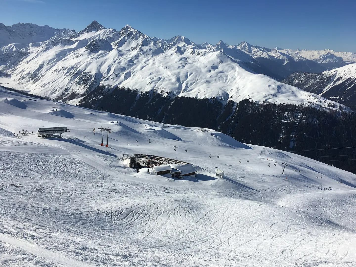 Images from the Davos ski area