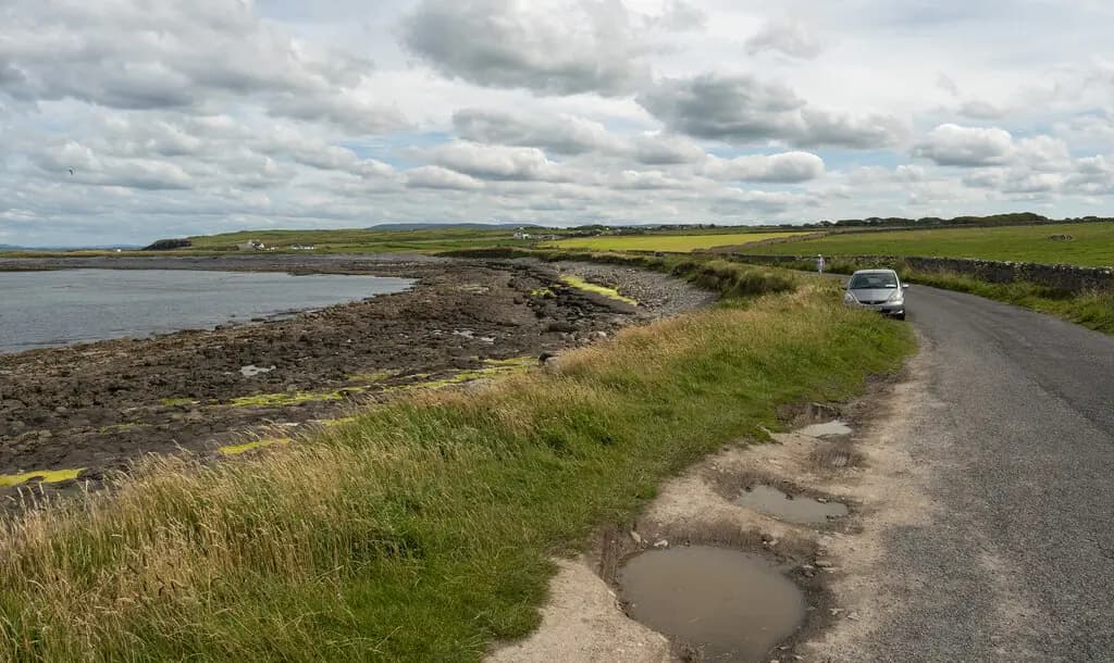 Coastal road at Pollnagat near Easkey