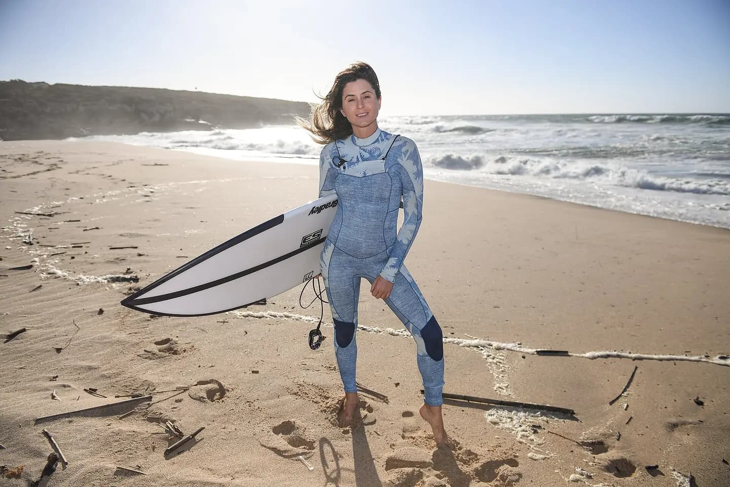 5 November 2017; Anastasia Ashley, Pro Surfer, at Foz do Lizandro during day two of Surf Summit, prior to Web Summit 2017, in Ericeira, Portugal. Photo by Stephen McCarthy/Web Summit via Sportsfile
