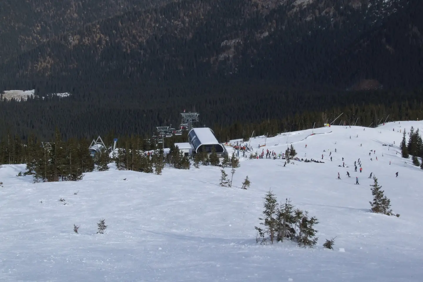 Jasná Ski Resort. Chairlift to Rovná Hoľa