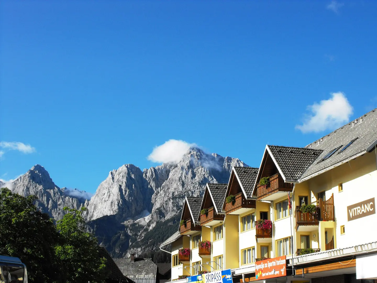 This is a nice ski-resort village just below the Thriglav mountain peaks