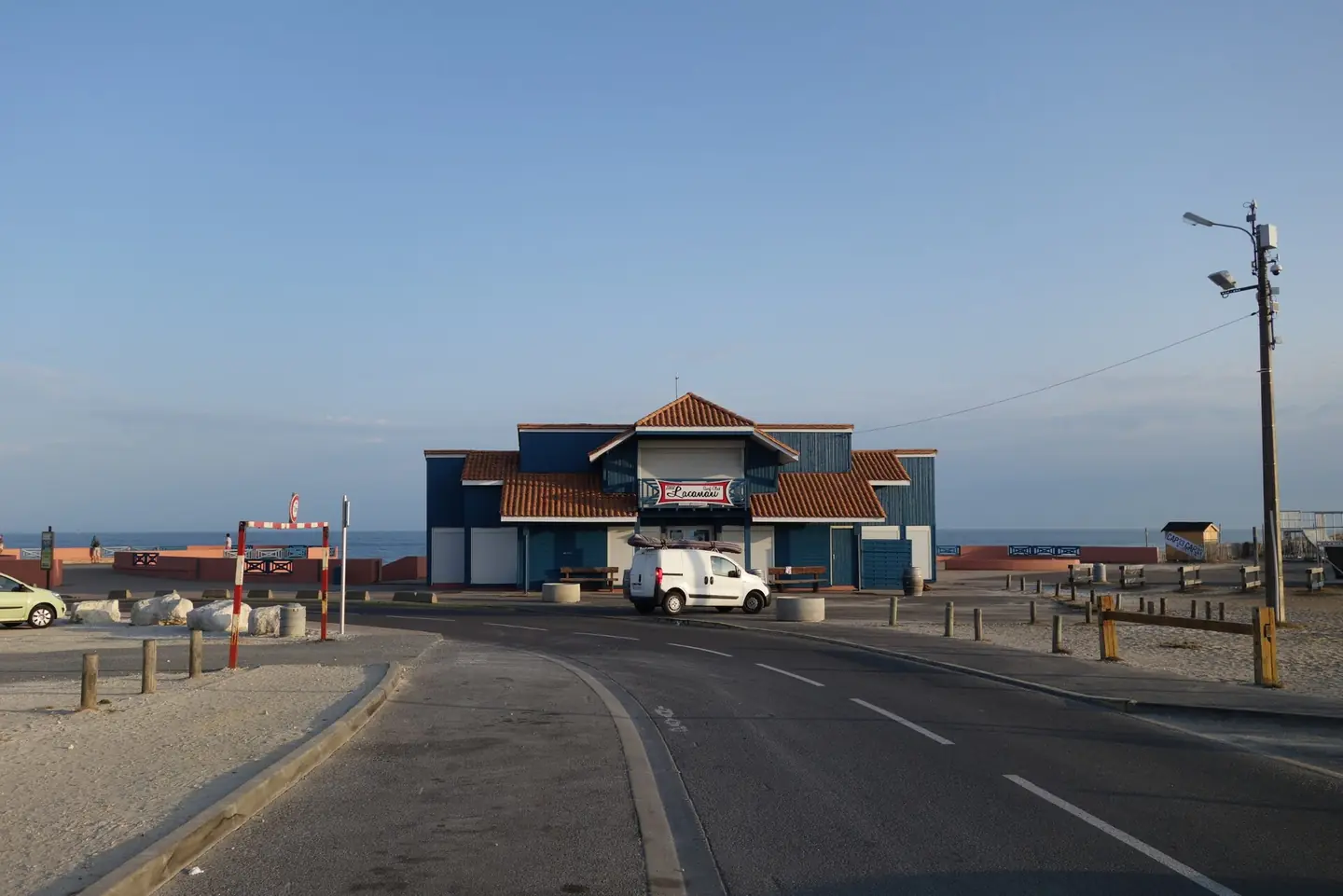Lacanau Surf Club at the northside of the central beach of Lacanau-Océan