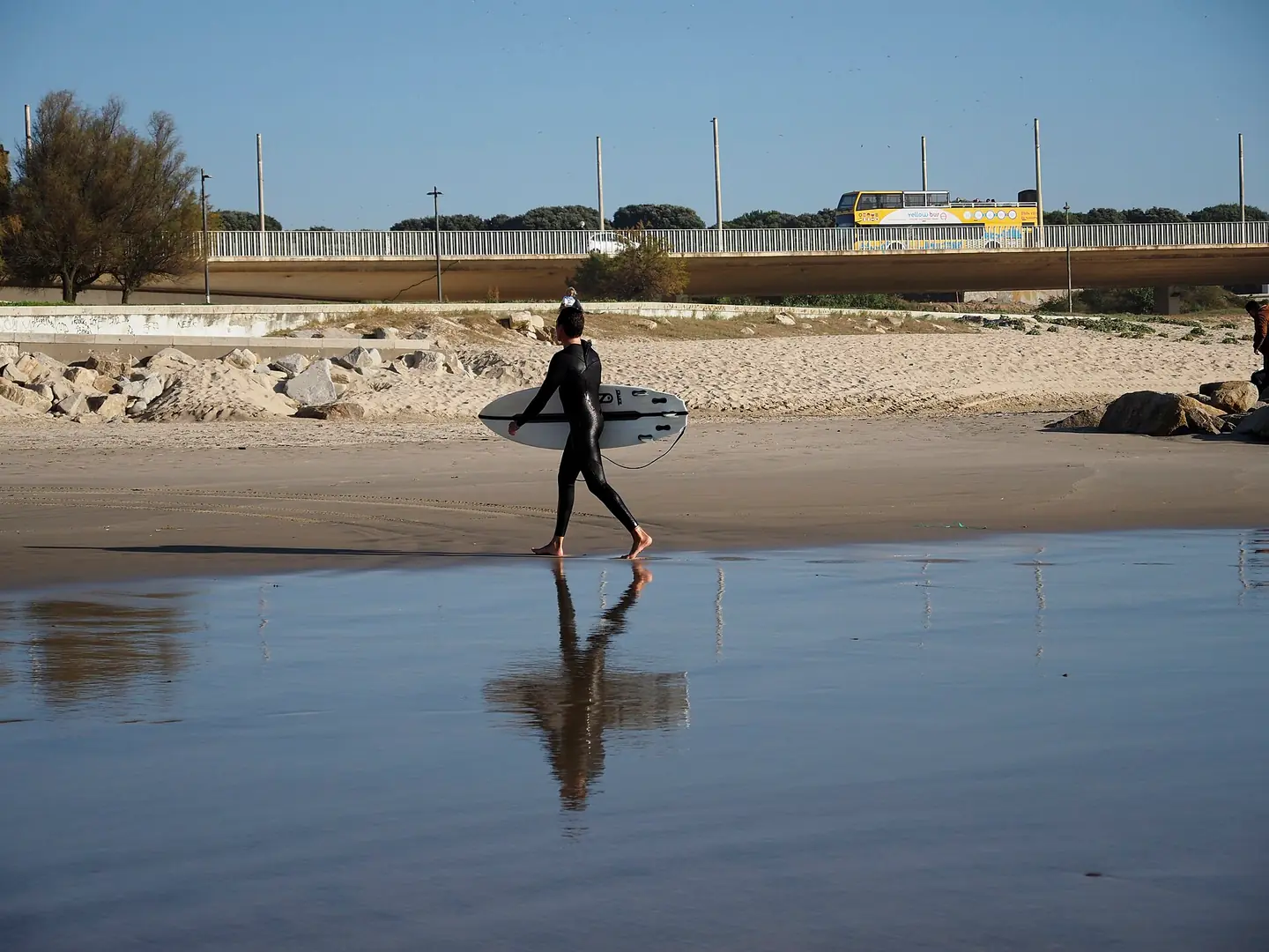 Surfer on Matosinhos beach