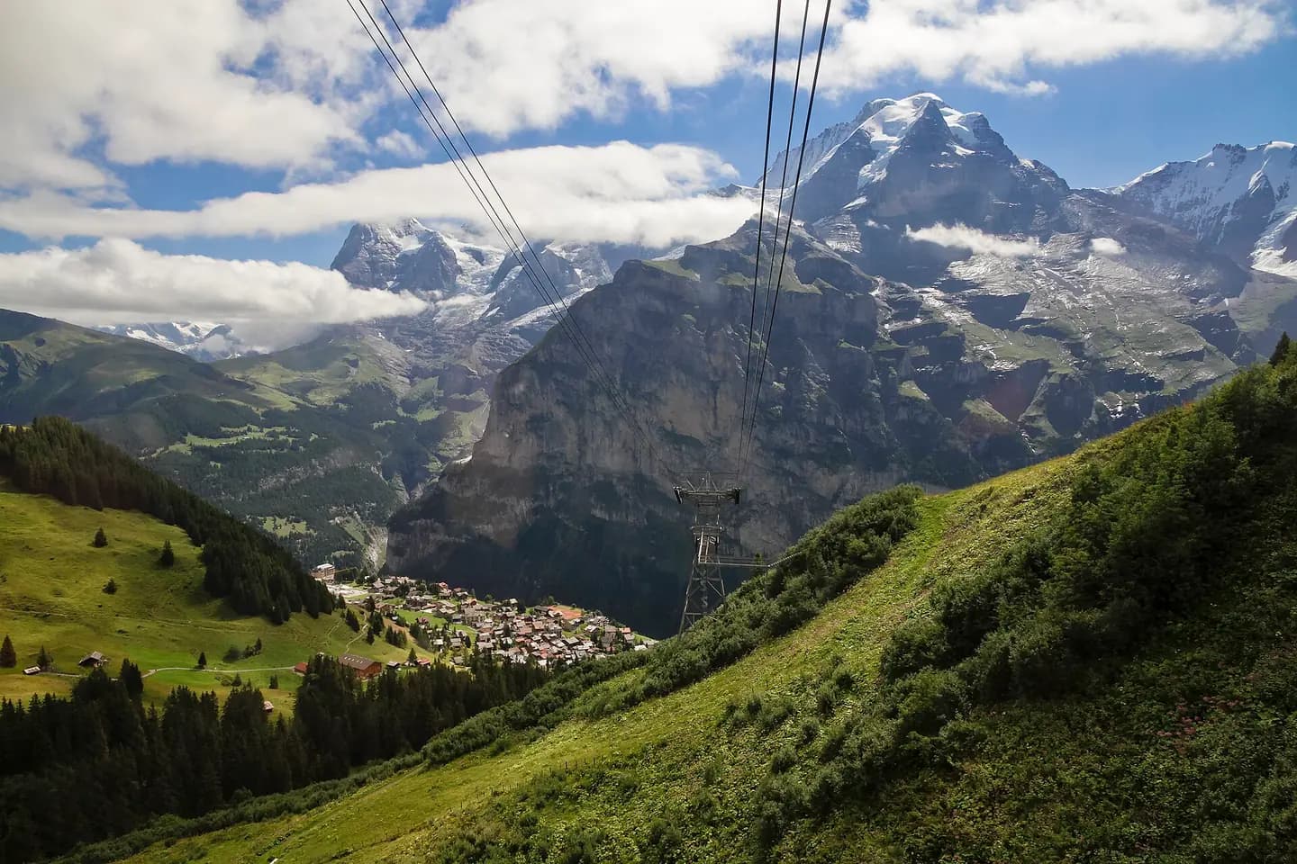From cable car above Blumental, Bern, Switzerland, 2012 August