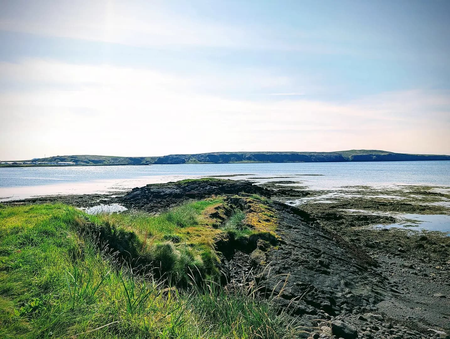 Coast in Vogar, Iceland on the Reykjanes Peninsula
