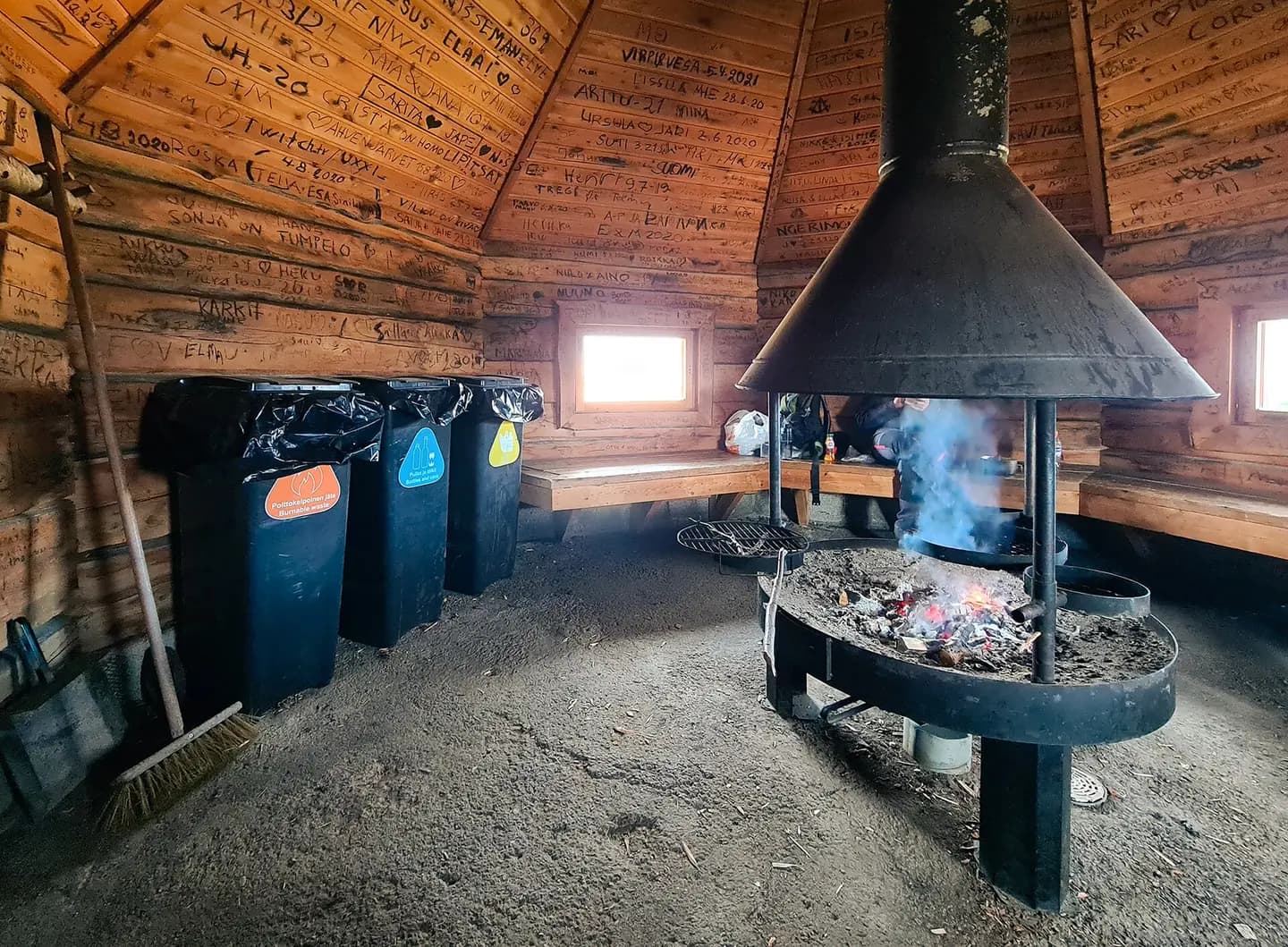 A goahti (kota) on Pieni Pyhätunturi of Sallatunturit in Salla municipality, Lapland, Finland in 2021 September