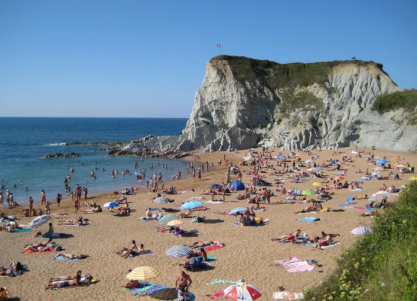 Beach of Atxabiribil, in Sopelana, Biscay