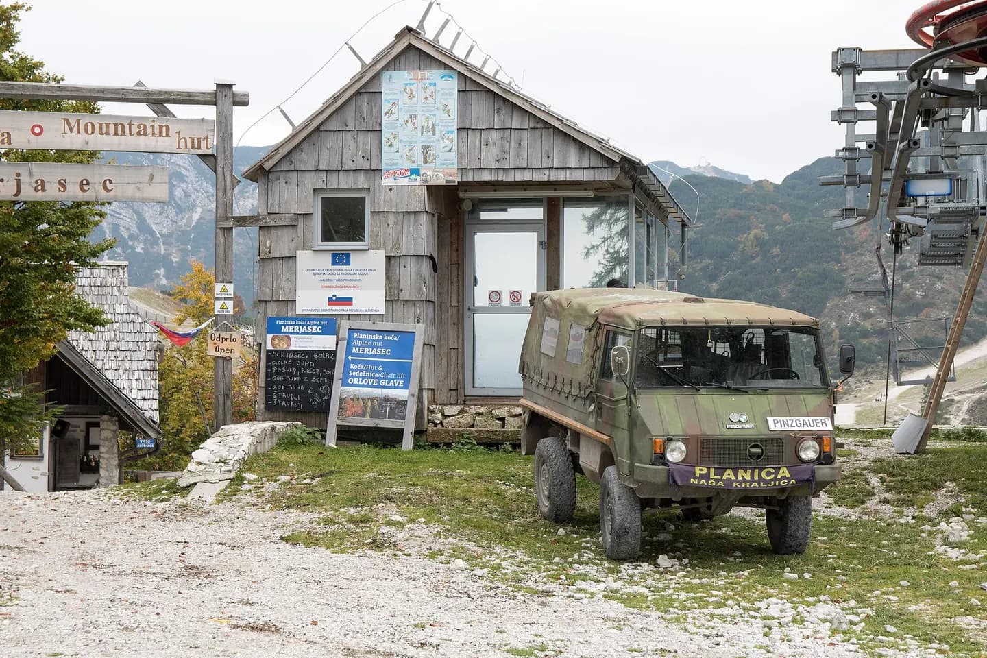 Steyr Pinzgauer at Vogel Ski Resort