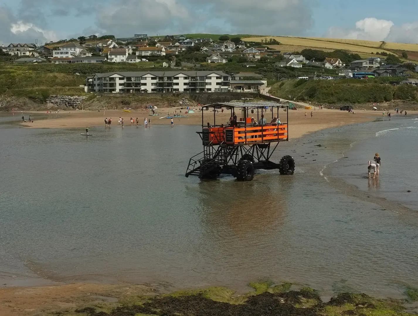 Sea tractor, Bigbury-on-Sea