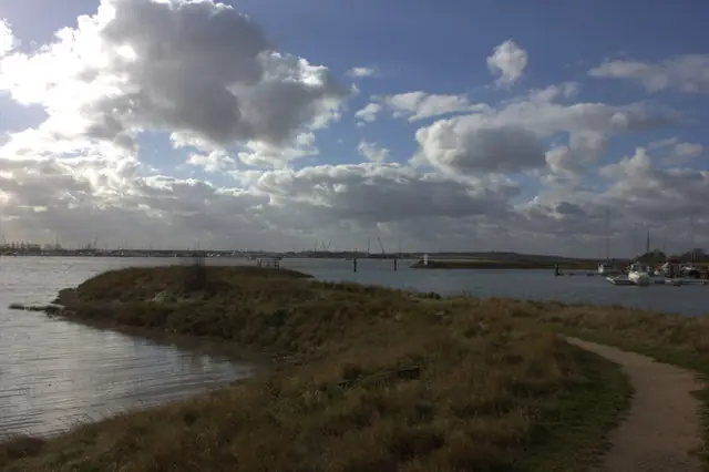 Burnham on Crouch marina entrance east side