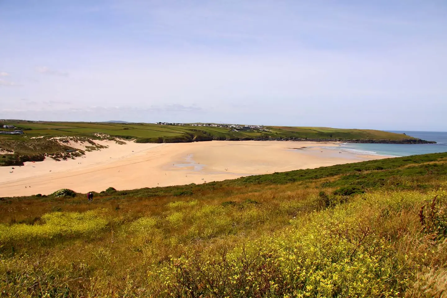 Crantock Beach from The Warren