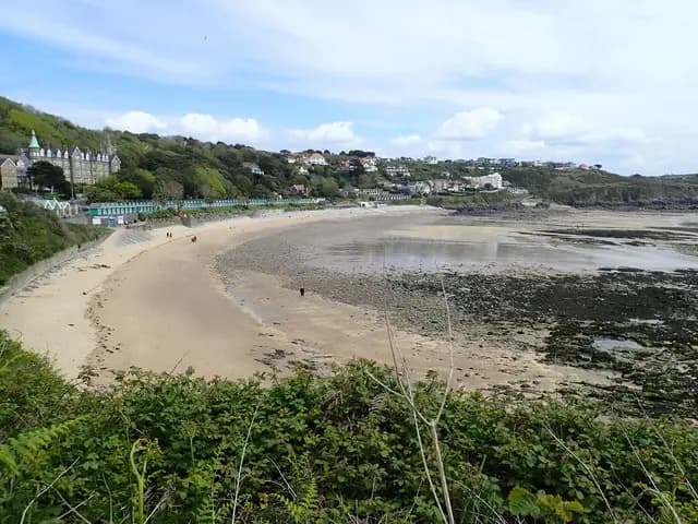 Langland Bay from the west