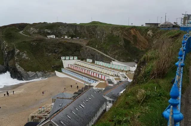 Beach Huts at Tolcarne Beach, Newquay