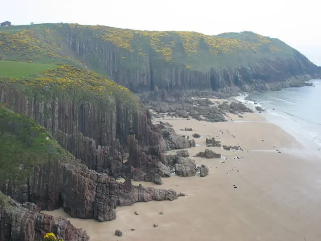 The beach at Presipe, Manorbier