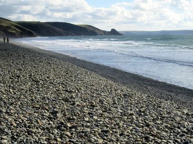 Shingle on Newgale beach