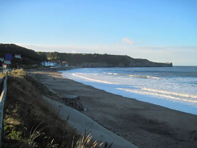 Sandsend Beach in evening sunlight