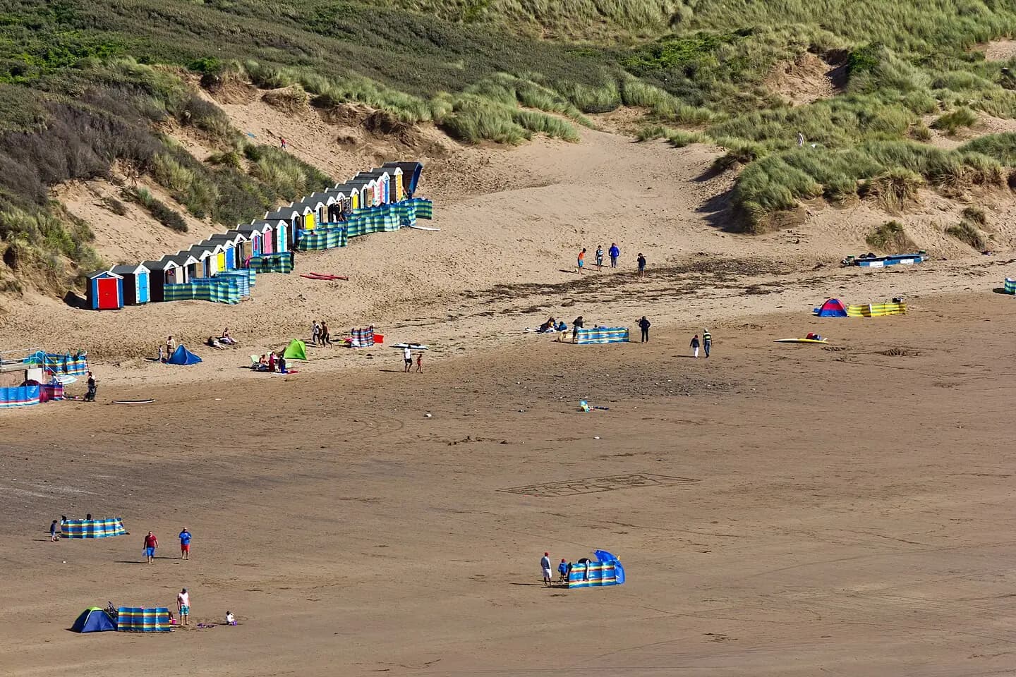 Saunton Sands, a beach in the English village of Saunton on the North Devon coast near Braunton