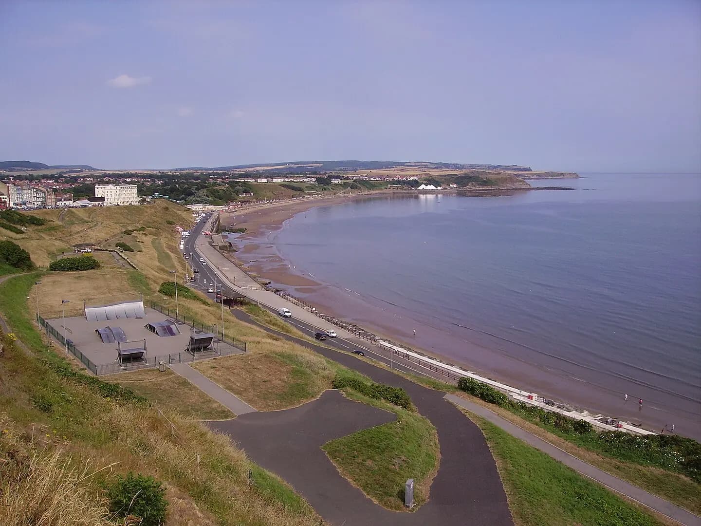 beach of Scarborough in North Yorkshire , United Kingdom