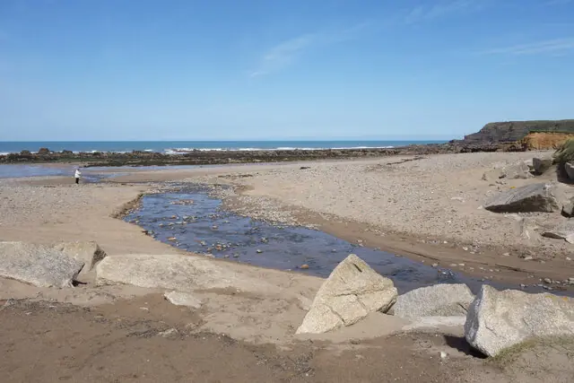 Stream on the beach, Widemouth Bay