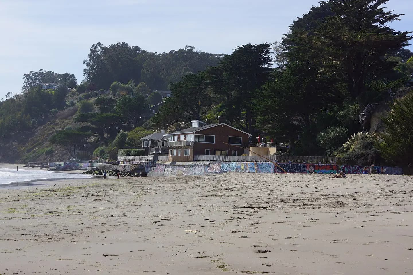 California ( Bolinas ), United States : Beach at low tide