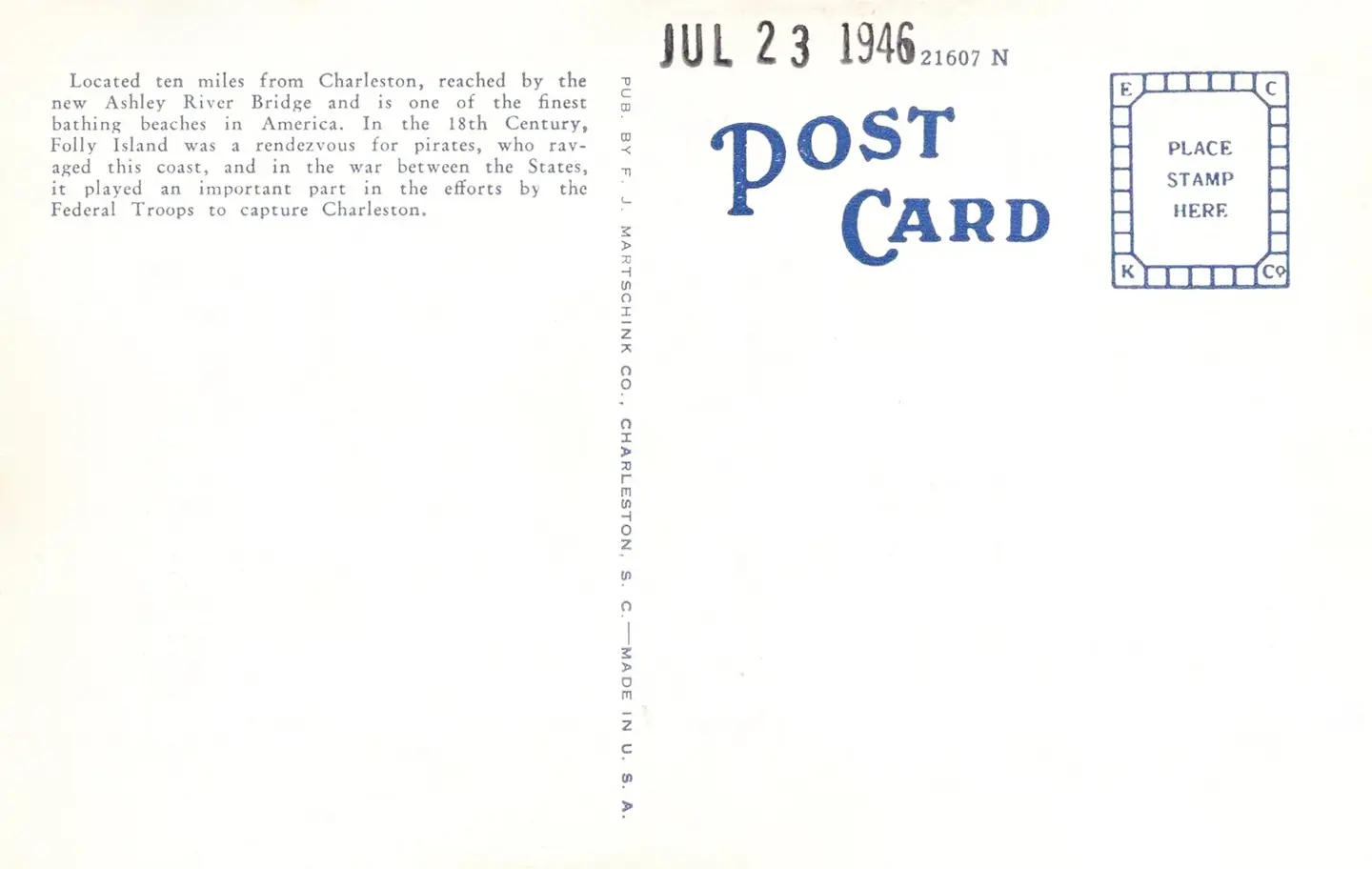 Photomechanical print (postcard) : halftone, colored Divided back No. 67