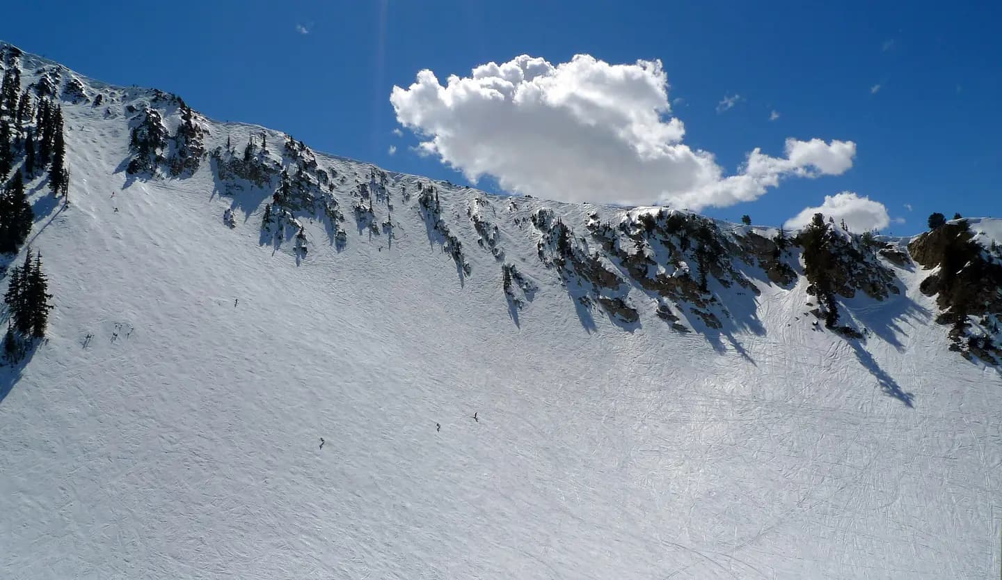Snowbird Upper Middle and Lower Cirque photo Don Ramey Logan