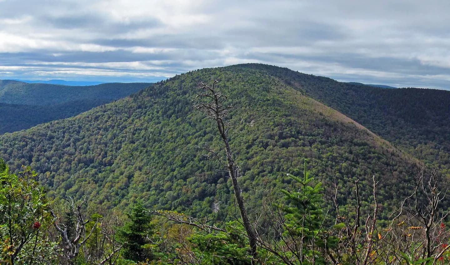 As seen from the north peak of Twin Mountain, Catskills