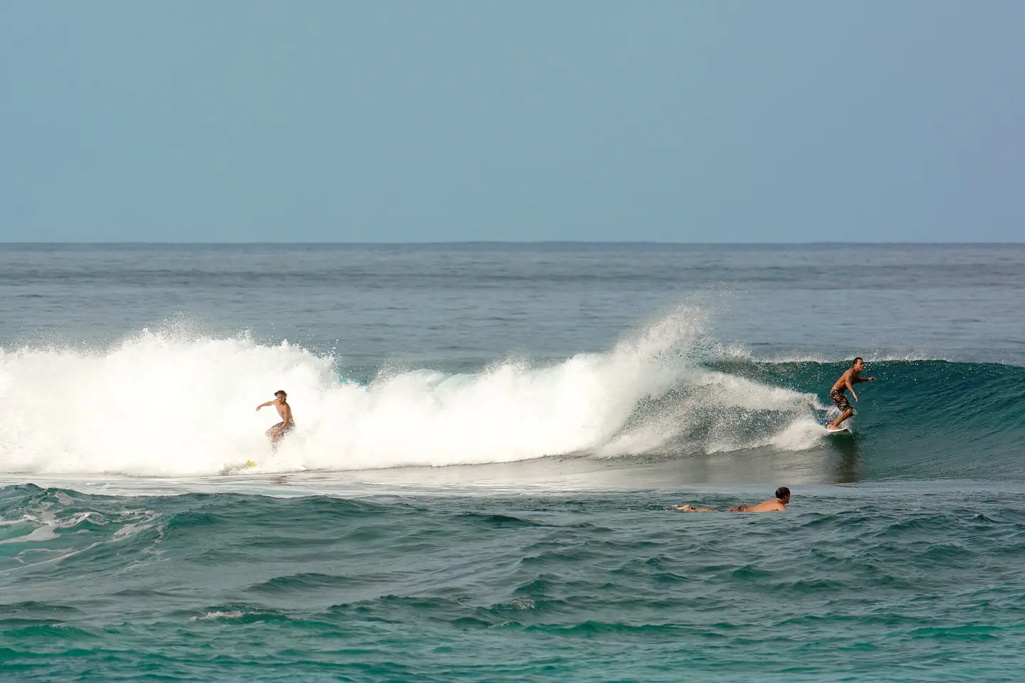 Surfing on the North Shore - near Sunset Beach