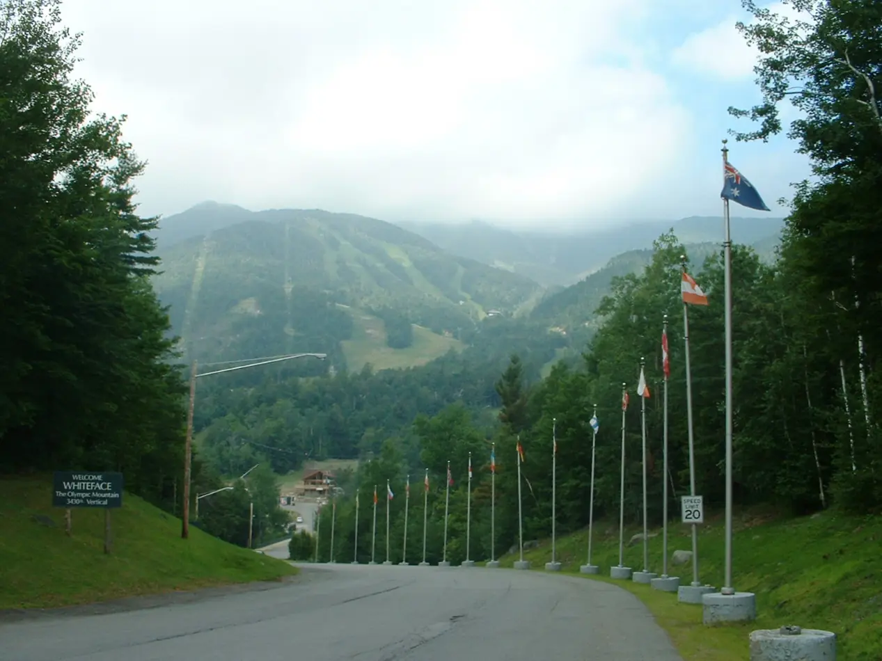 Whiteface Mountain Ski Area (Location of the Olympic Winter Games in Lake Placid, NY). View in Summer